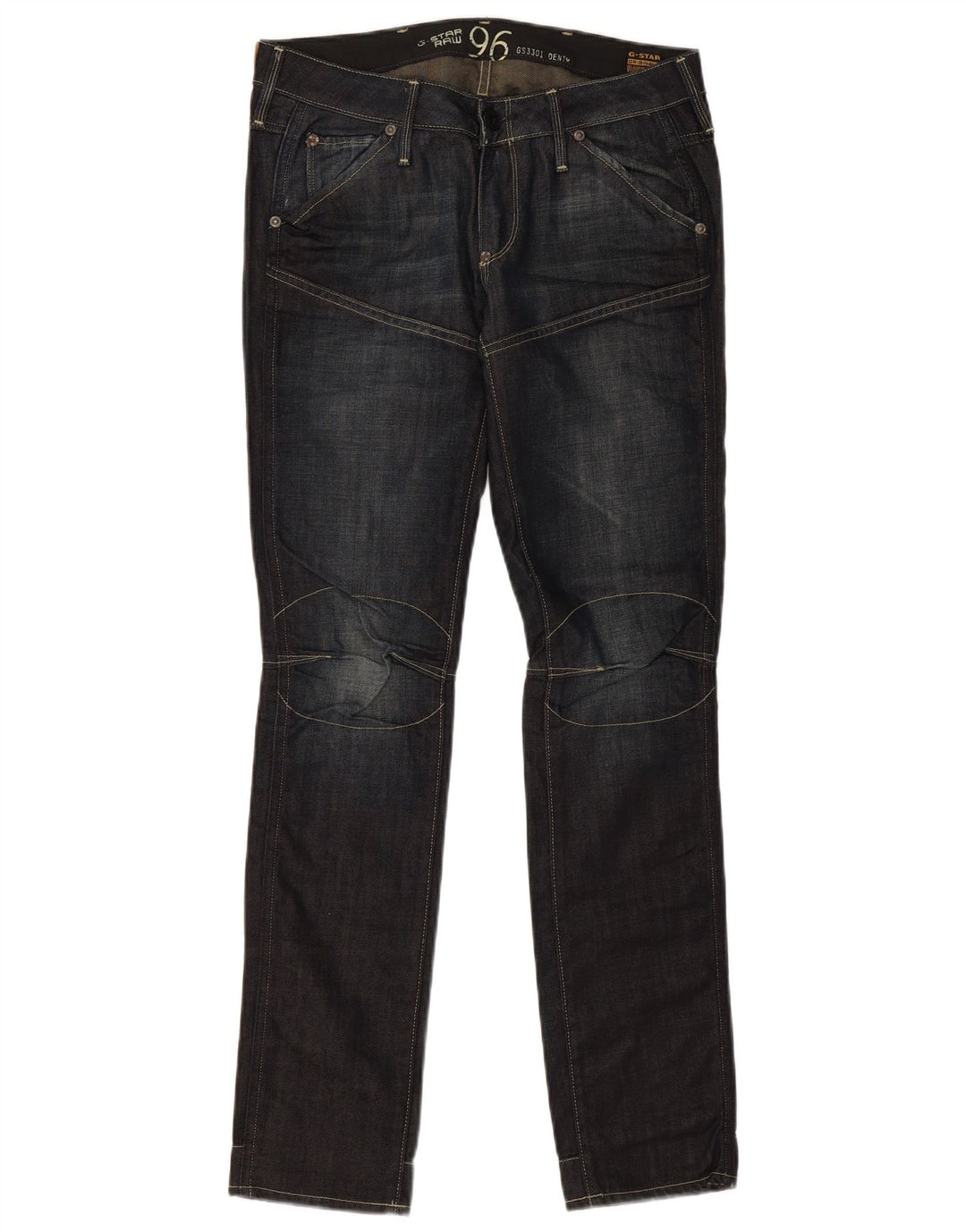 G-Star Dame Slim Jeans W28 L32 Marineblå Bomuld