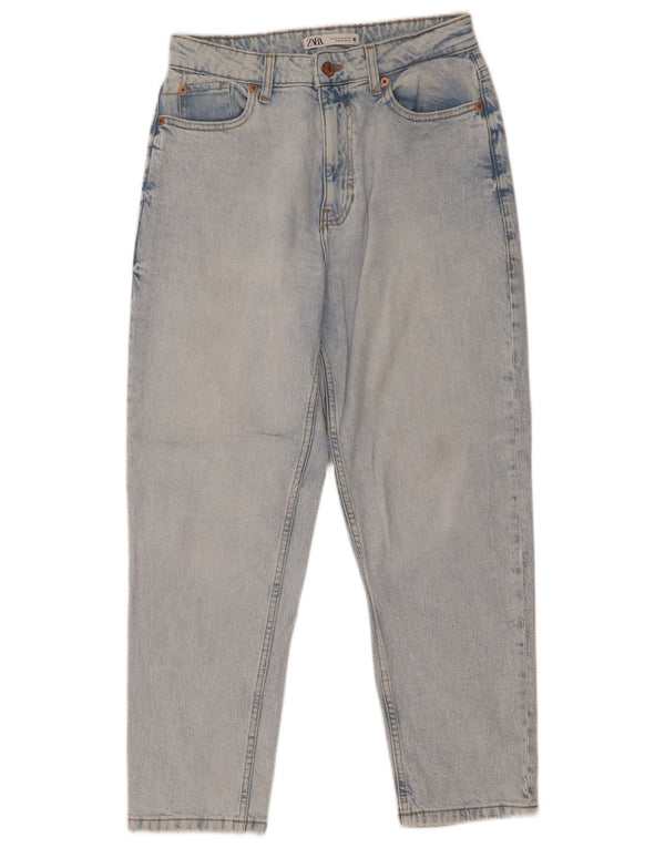Zara Womens High Waist Jeans EU 38 Small W28 L27 Blue Cotton