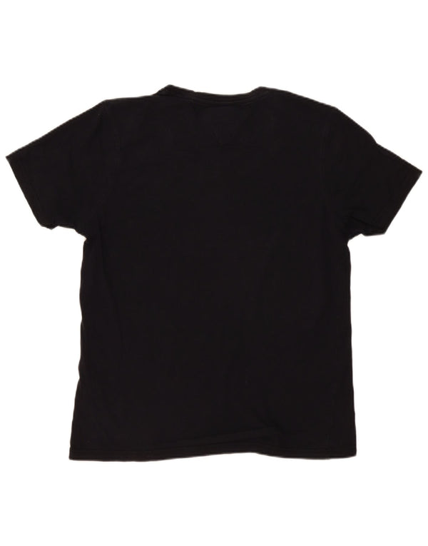 T-shirt da uomo Tommy Hilfiger Top grande in cotone nero