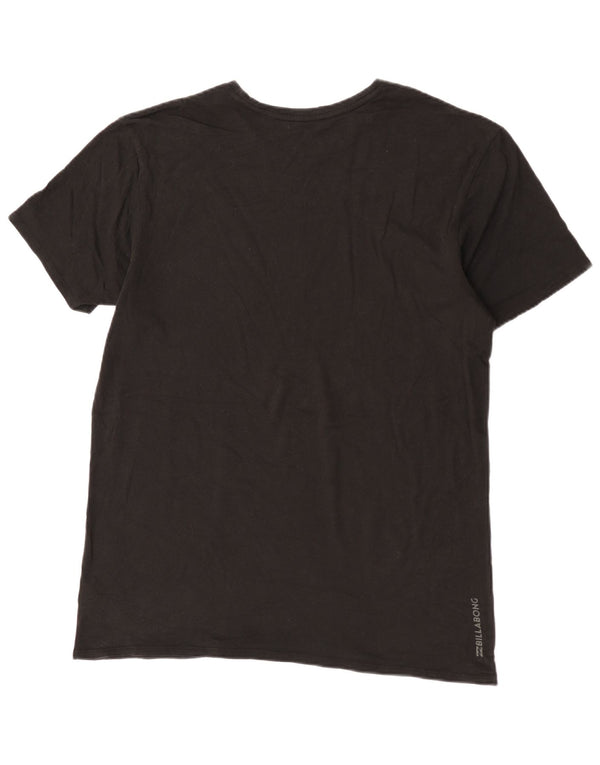 Billabong Mens Slim Fit Graphic T-Shirt Top XL Noir Coton