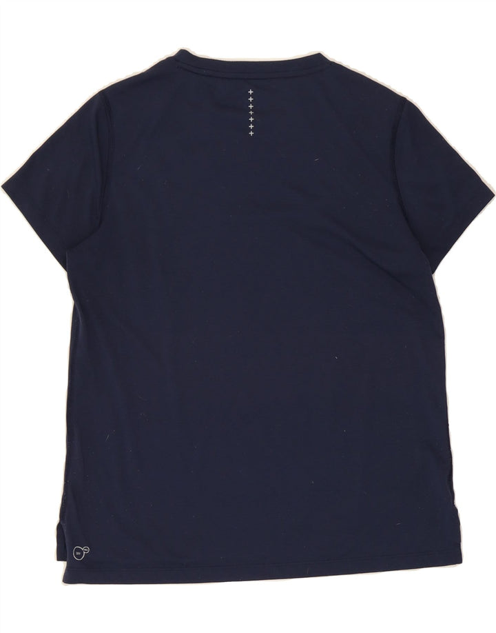 PUMA Womens T-Shirt Top UK 12 Medium Navy Blue Polyester Vintage Puma and Second-Hand Puma from Messina Hembry 