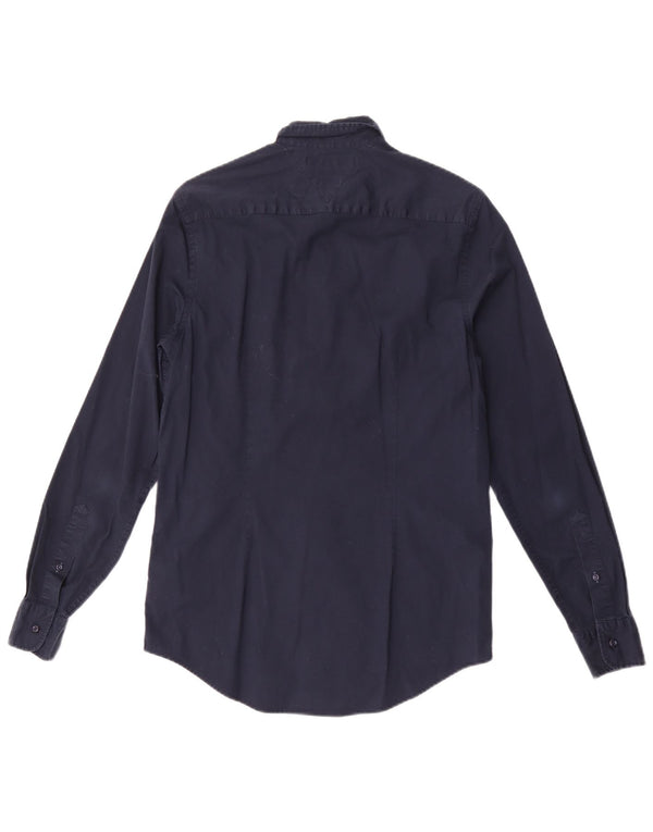 Tommy Hilfiger Chemise Slim Fit Homme Bleu Marine Moyen Coton