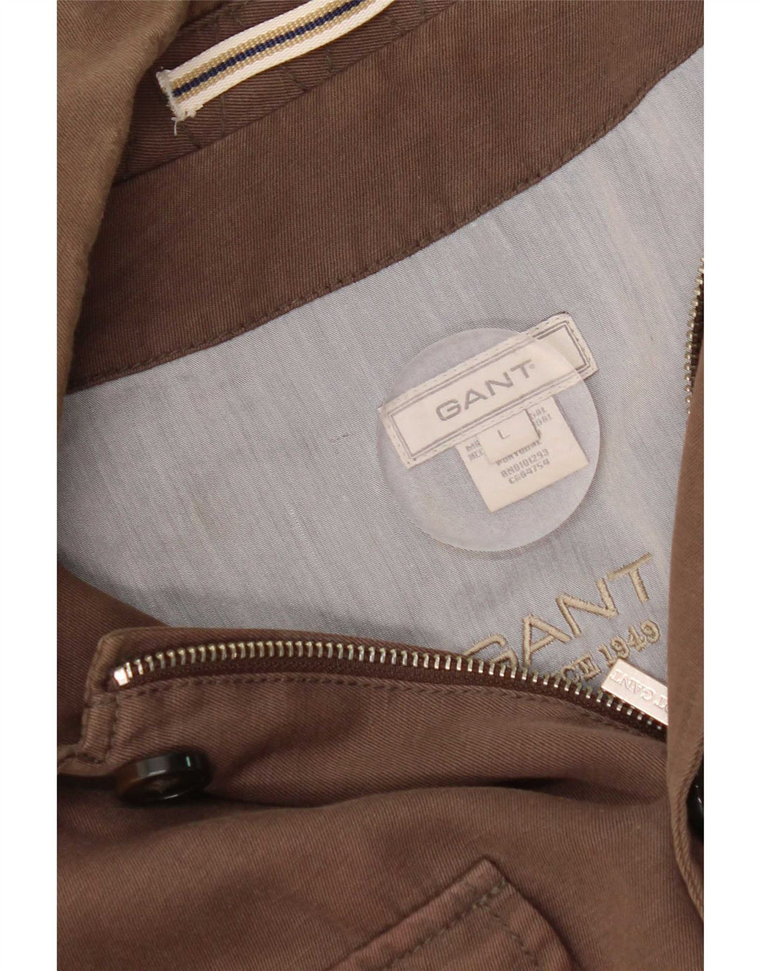 Gant Mens Utility Jacket UK 40 Large Brown Cotton