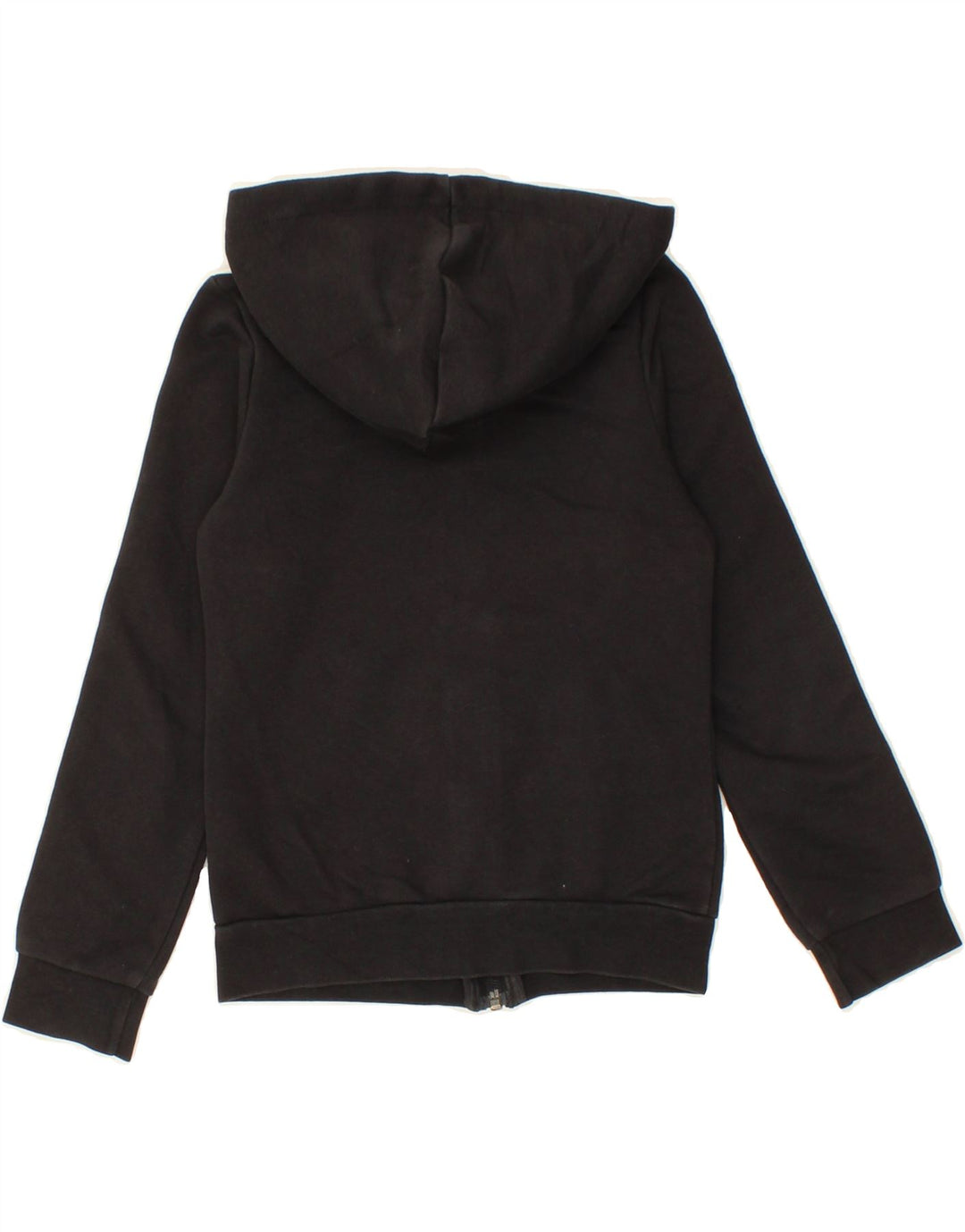 ADIDAS Boys Zip Hoodie Sweater 7-8 Years Black Cotton Vintage Adidas and Second-Hand Adidas from Messina Hembry 