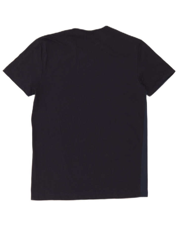Fila Womens T-Shirt Top UK 12 Medium Navy Blue Polyamide