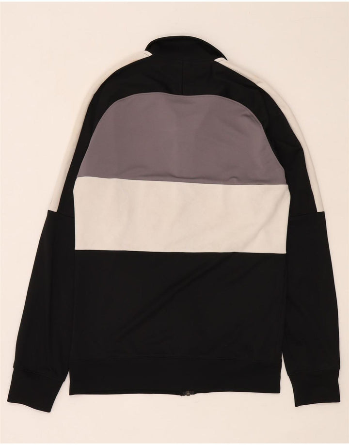 Nike Hommes Dri Fit Survêtement Top Veste Petit Noir Colorblock Polyester