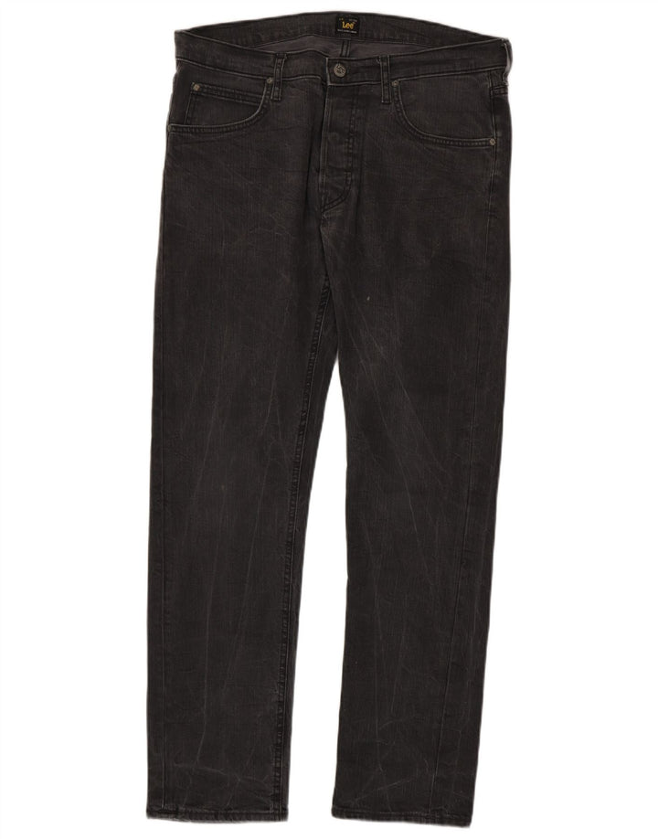 LEE Mens Daren Straight Jeans W34 L32 Grey Cotton