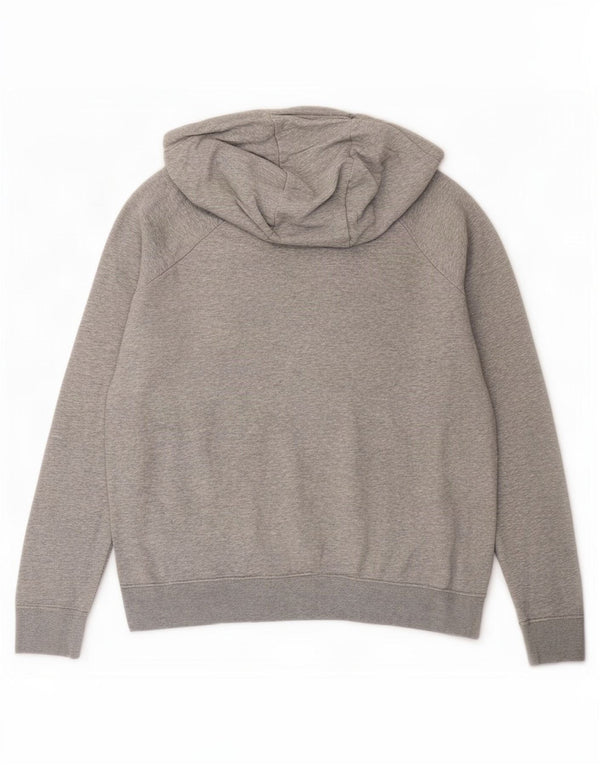 Felpa con cappuccio Nike da donna, vestibilità ampia, UK 12, cotone grigio medio