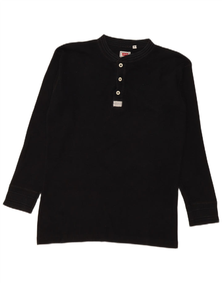 Levi's Herre Top Langærmet Medium Sort Bomuld