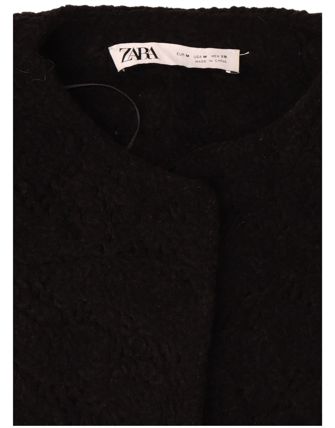 Zara Womens Short Sleeve Oversized Blazer Jacket UK 14 Medium Black