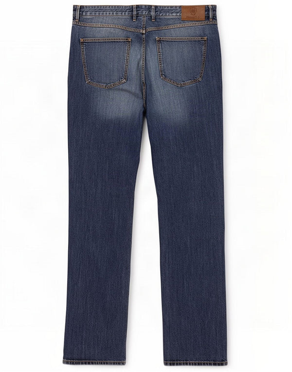Męskie proste dżinsy Massimo Dutti EU 48 XL W38 L34 Niebieskie bawełniane