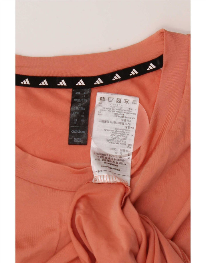 Adidas Mens Aeroready T-Shirt Top Large Pink Polyester