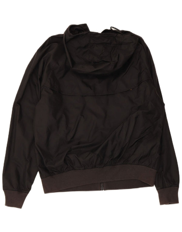 Giacca antipioggia con cappuccio Nike da uomo UK 36 piccola in nylon nero