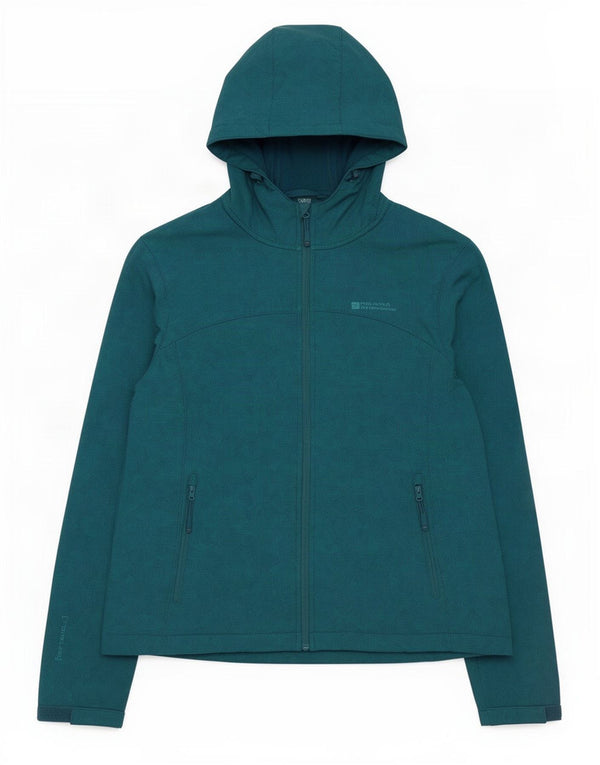 Giacca a vento con cappuccio da donna Mountain Warehouse UK 18 XL Blu geometrico