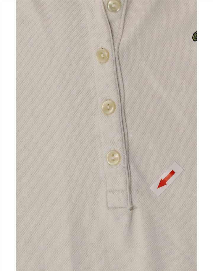 Женская рубашка поло Lacoste, размер 38, средний белый