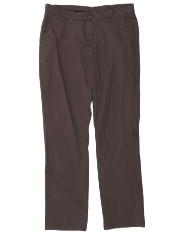 Izod Boys Husky Straight παντελόνι Chino 15-16 ετών W32 L29 Γκρι βαμβακερό