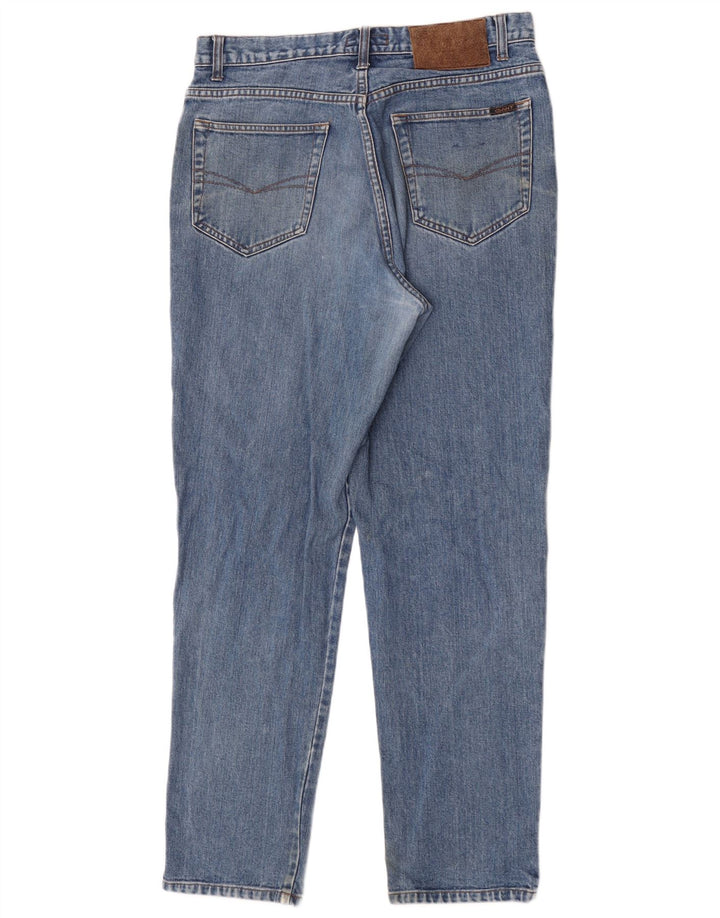 Gant Mens Tapered Jeans W34 L32 Blue Cotton