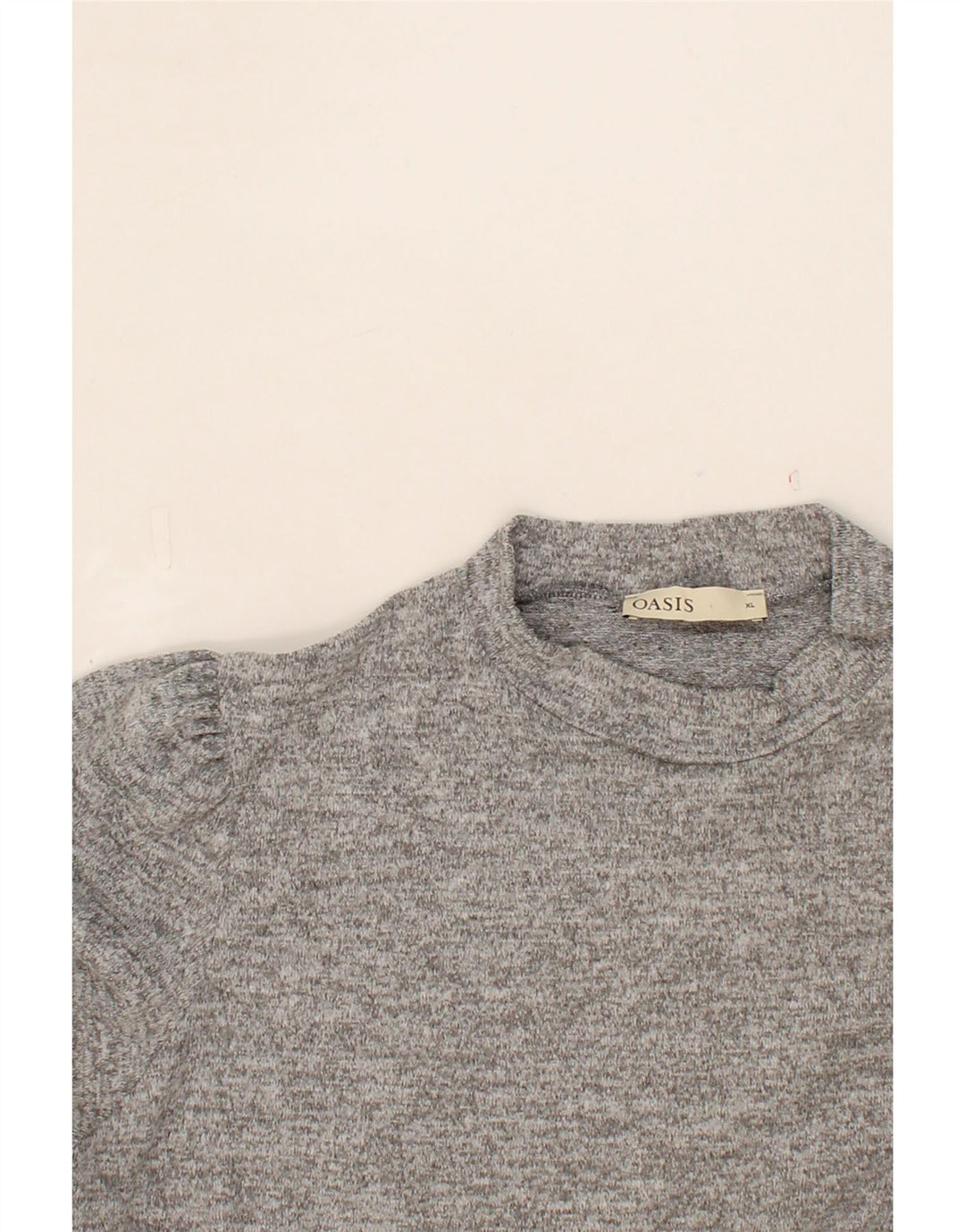 OASIS Womens Crew Neck Jumper Sweater UK 18 XL Grey Vintage Oasis and Second-Hand Oasis from Messina Hembry 