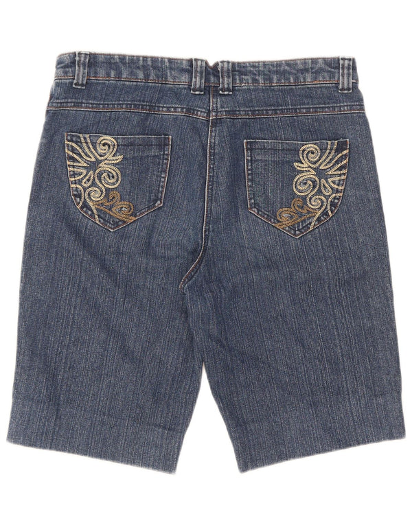Damskie spodenki jeansowe M&Co UK 12 Medium W32 Niebieskie bawełniane