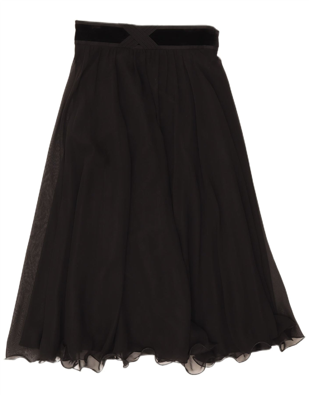 Hermann Lange Womens A-Line Skirt IT 42 Medium W30 Black Polyester
