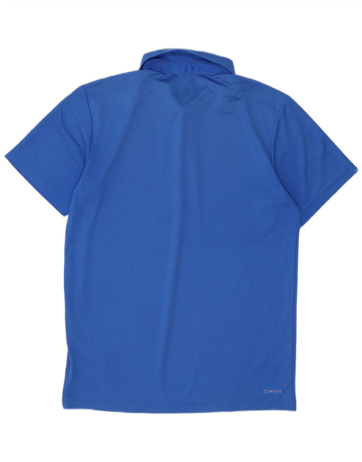 Adidas Herren Climalite Poloshirt Small Blau Polyester