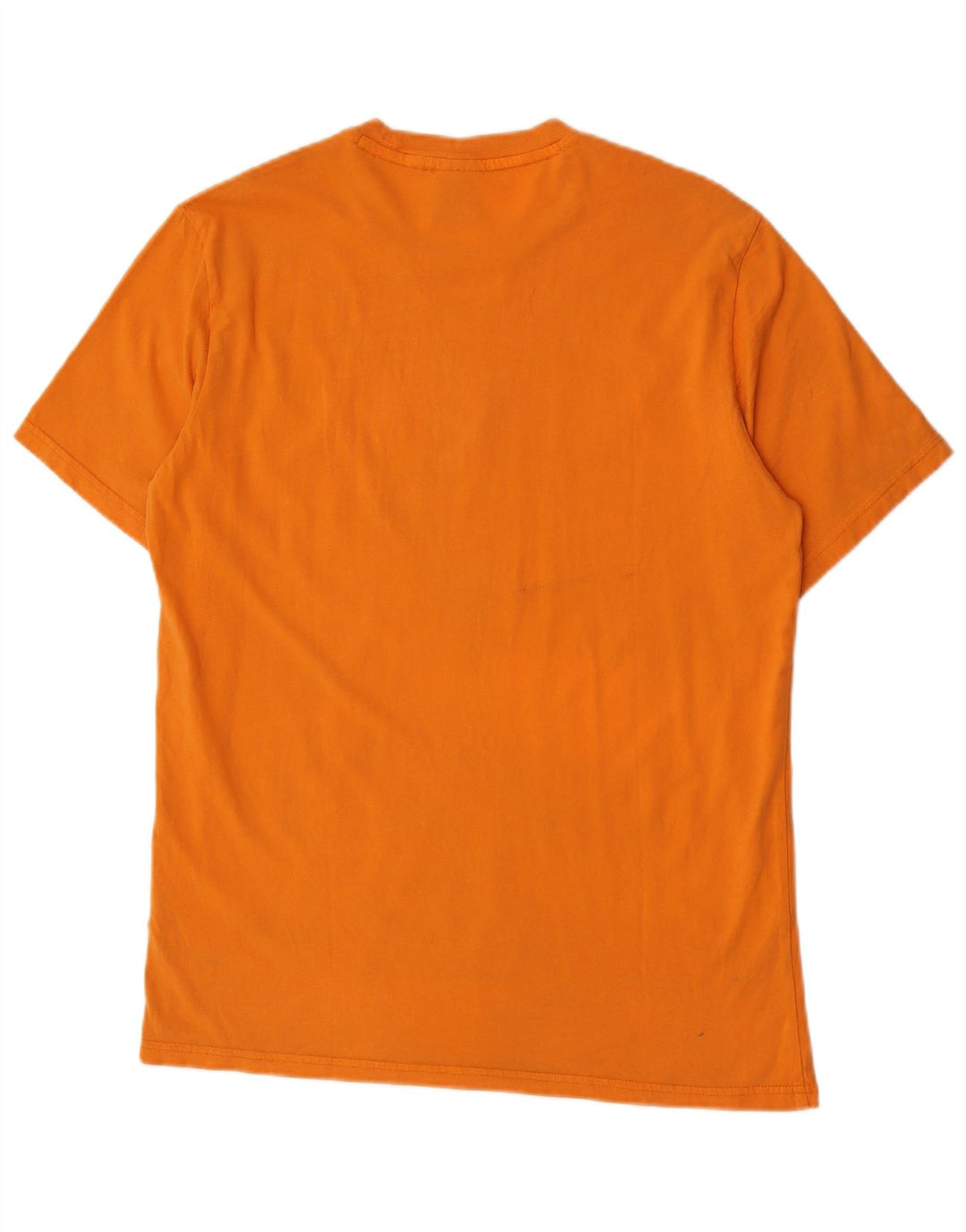 Champion Mens Graphic T-Shirt Top Large Orange Cotton