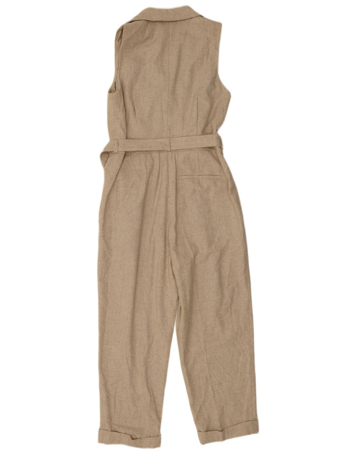 Tuta senza maniche da donna Reiss UK 12 Lana beige medio