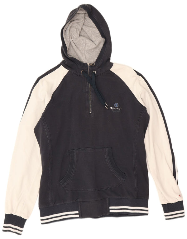 Maglione con cappuccio Champion Heritage Classics da donna UK 14 Large Blu Navy