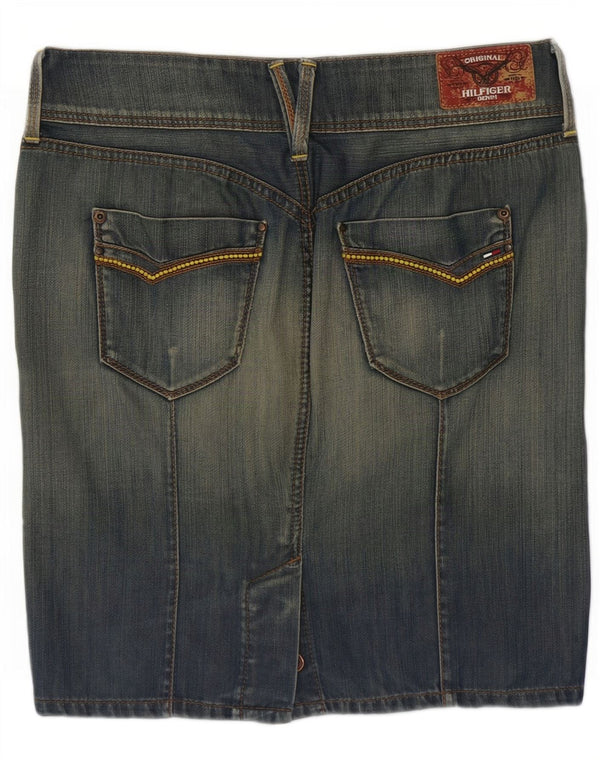 Tommy Hilfiger Womens Sonora Denim Skirt Medium W34 Blue Cotton