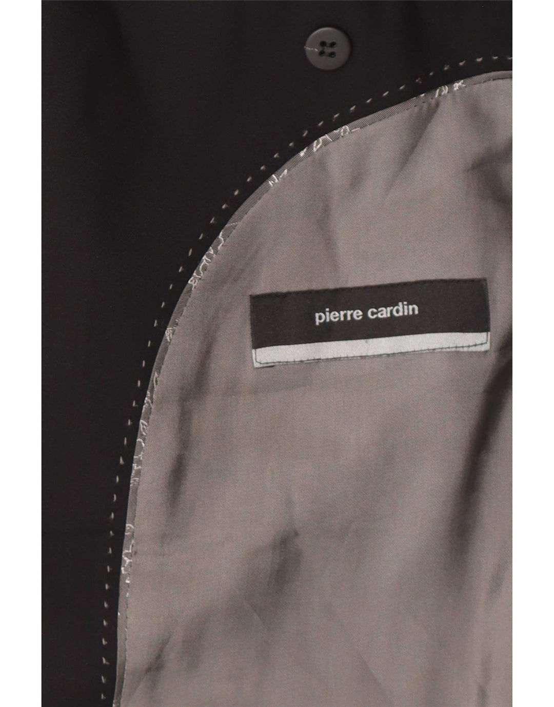 Pierre Cardin Veste Blazer 2 Boutons Homme UK 38 Laine Noir Moyen