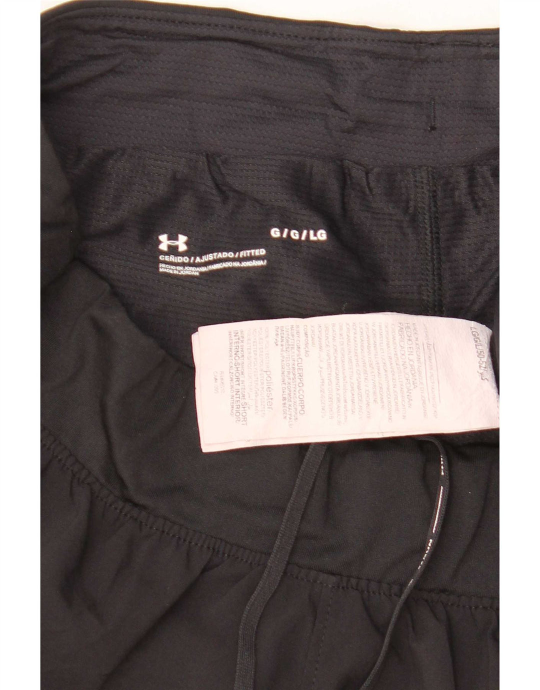 Under Armour Womens Sport Shorts UK 14 Large Black Polyester