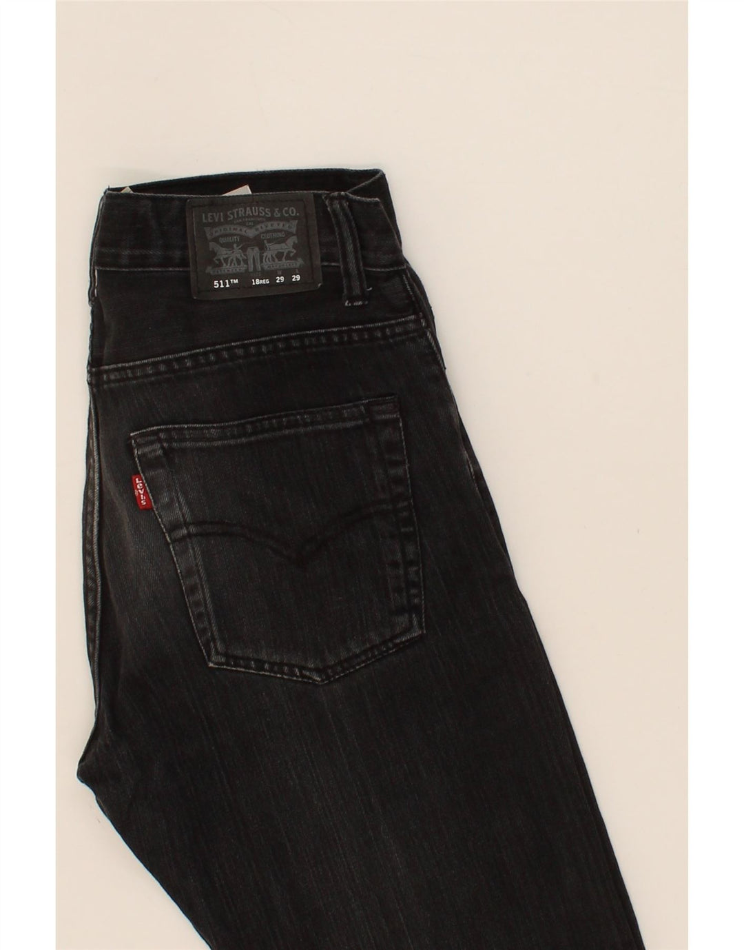 LEVI'S Boys 511 Slim Jeans 15-16 Years W29 L29 Grey Cotton Vintage Levi's and Second-Hand Levi's from Messina Hembry 