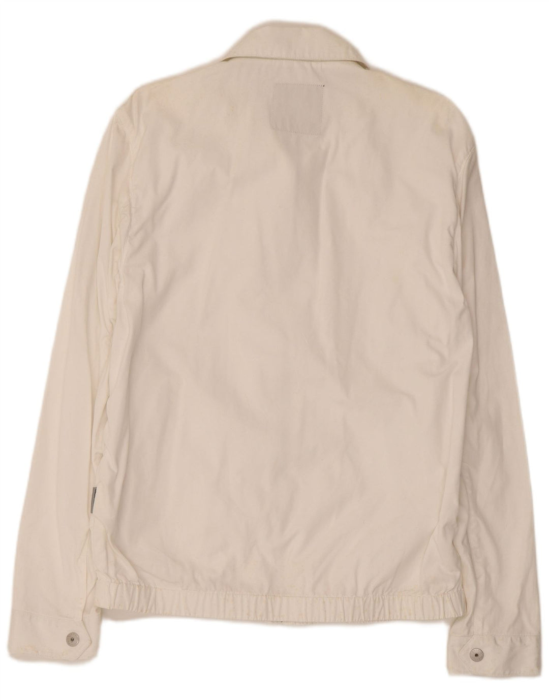 Sergio Tacchini Mens Bomber Jacket UK 40 Large White Cotton