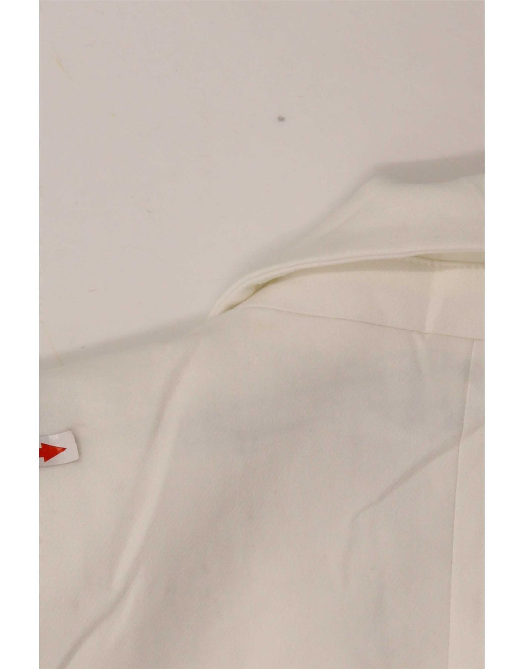 Zara Chaqueta Blazer De 1 Botón Para Mujer UK 44 Poliéster Blanco Mediano