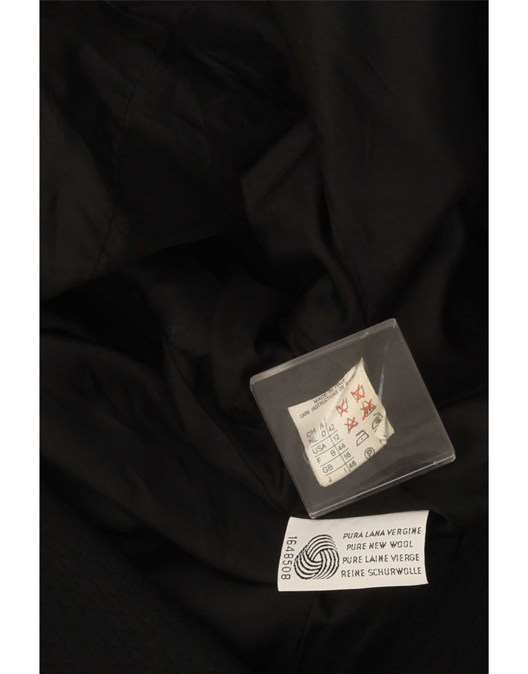 Giacca blazer da donna a 1 bottone Max Mara UK 16 grande lana vergine nera
