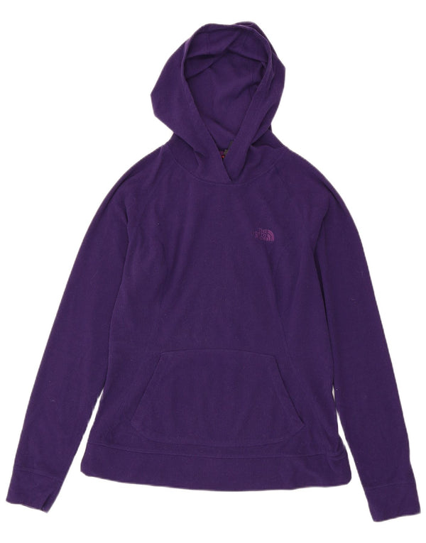 The North Face Dame Fleece Hoodie Jumper UK 12 Medium Purple Polyester