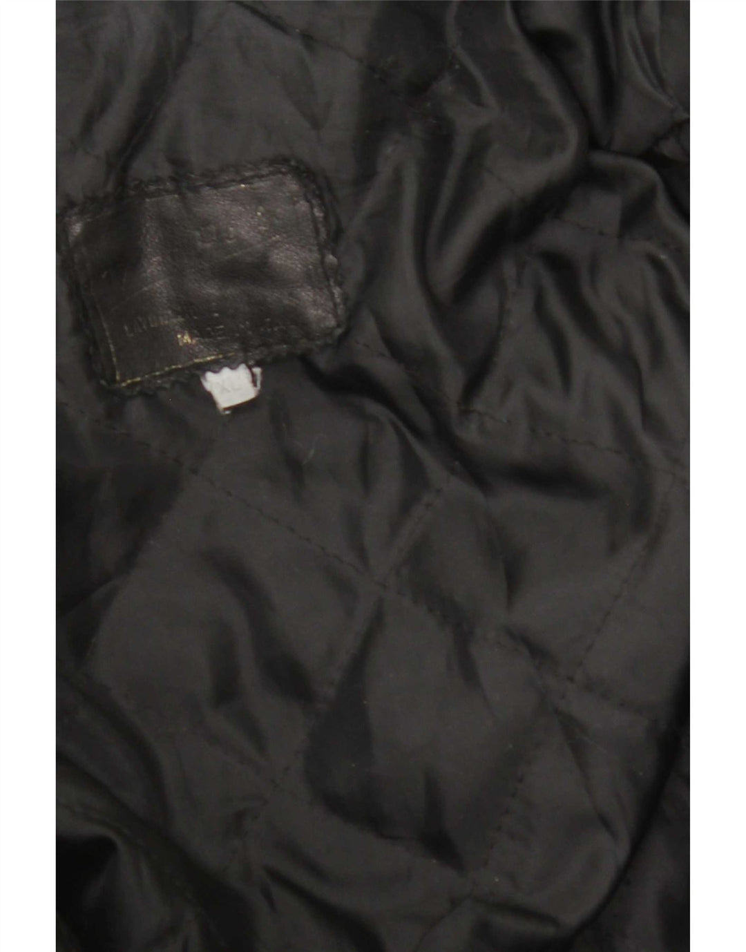 Giacca in pelle vintage da uomo UK 42 XL in pelle nera