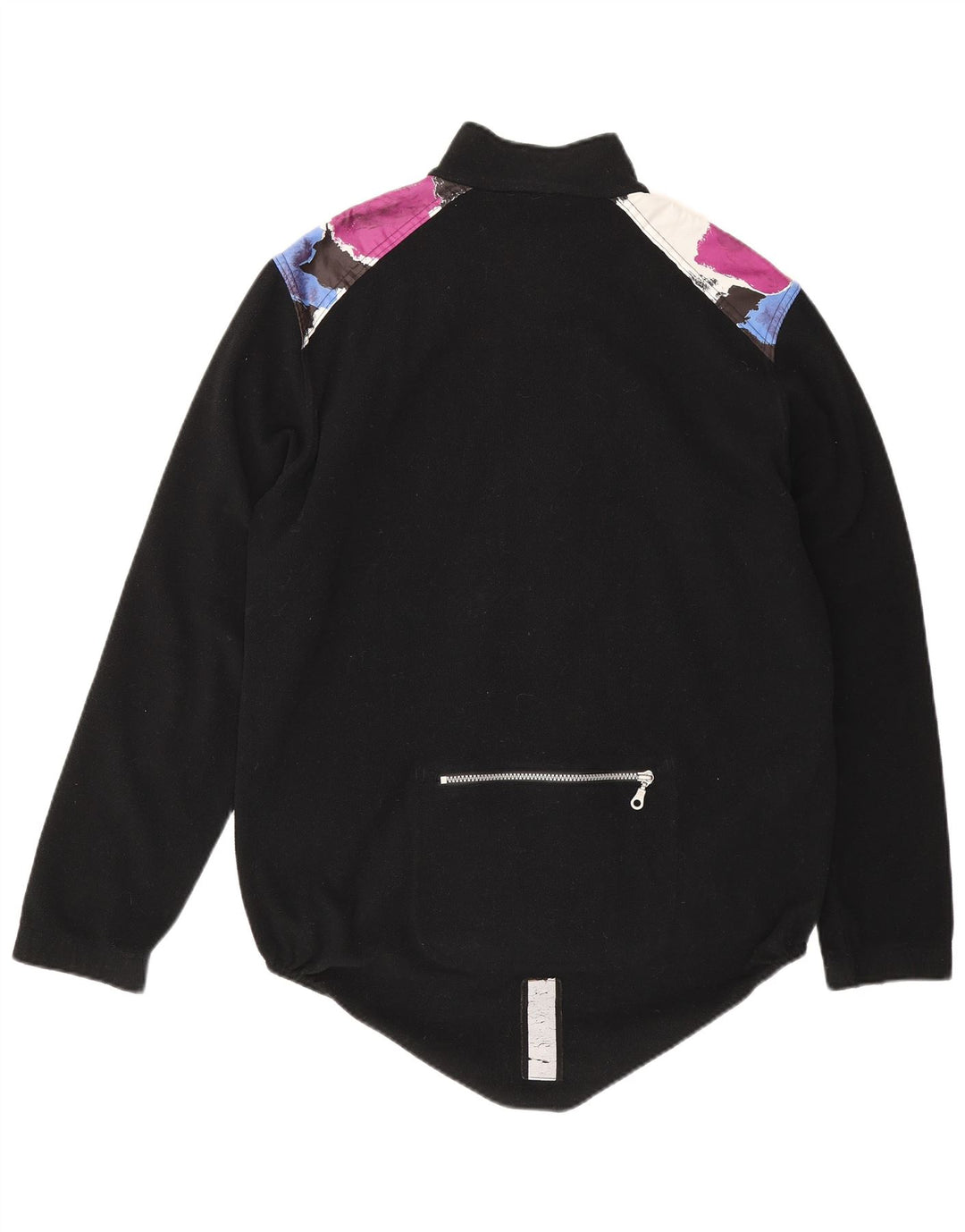 Loffler Mens Fleece Jacket UK 38 Medium Black Geometric