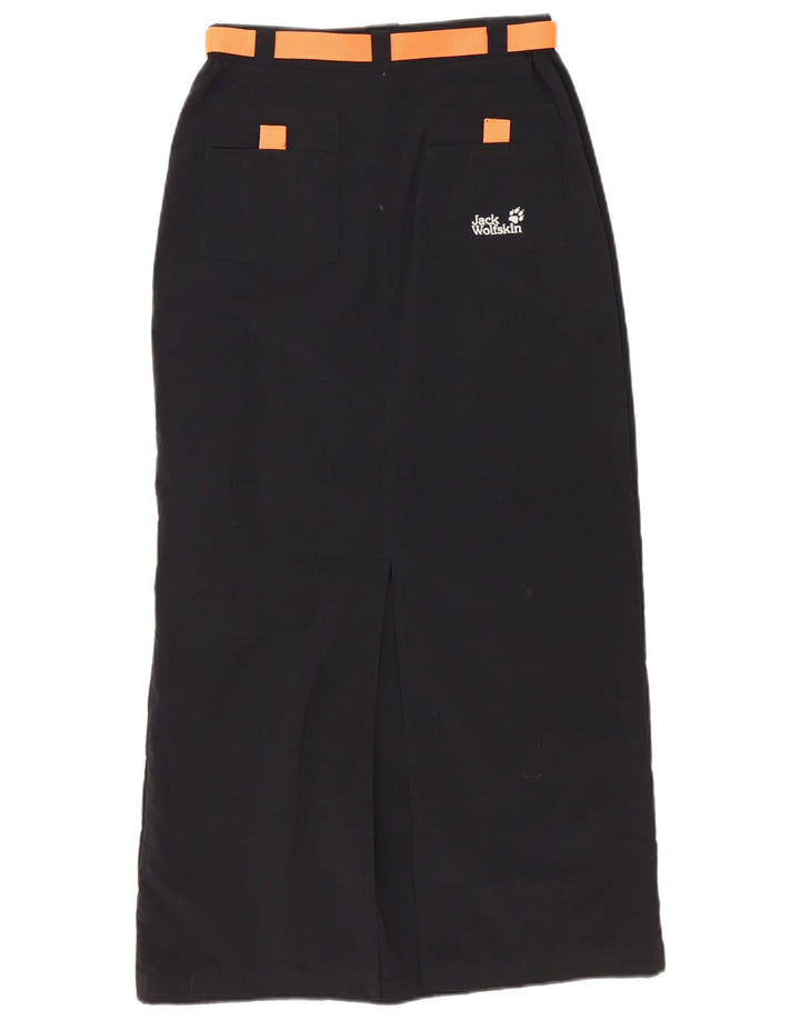 Fusta Maxi pentru femei Jack Wolfskin cu talie înaltă Medium W28 Poliester negru