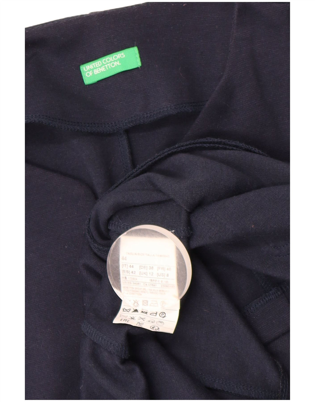 Benetton ženski sako s 1 gumbom i 1 gumbom UK 12 Srednje tamnoplava