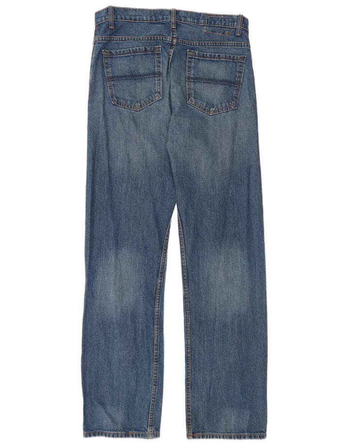 Marks & Spencer Herre Blue Harbor Straight Jeans W32 L33 Blue Cotton