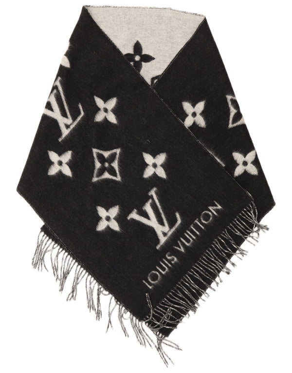 Louis Vuitton Damen-Schal mit grafischem Rechteck, Einheitsgröße, Schwarz, Designer