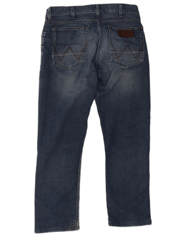 Wrangler Mens Greensboro Straight Jeans W30 L30 kék
