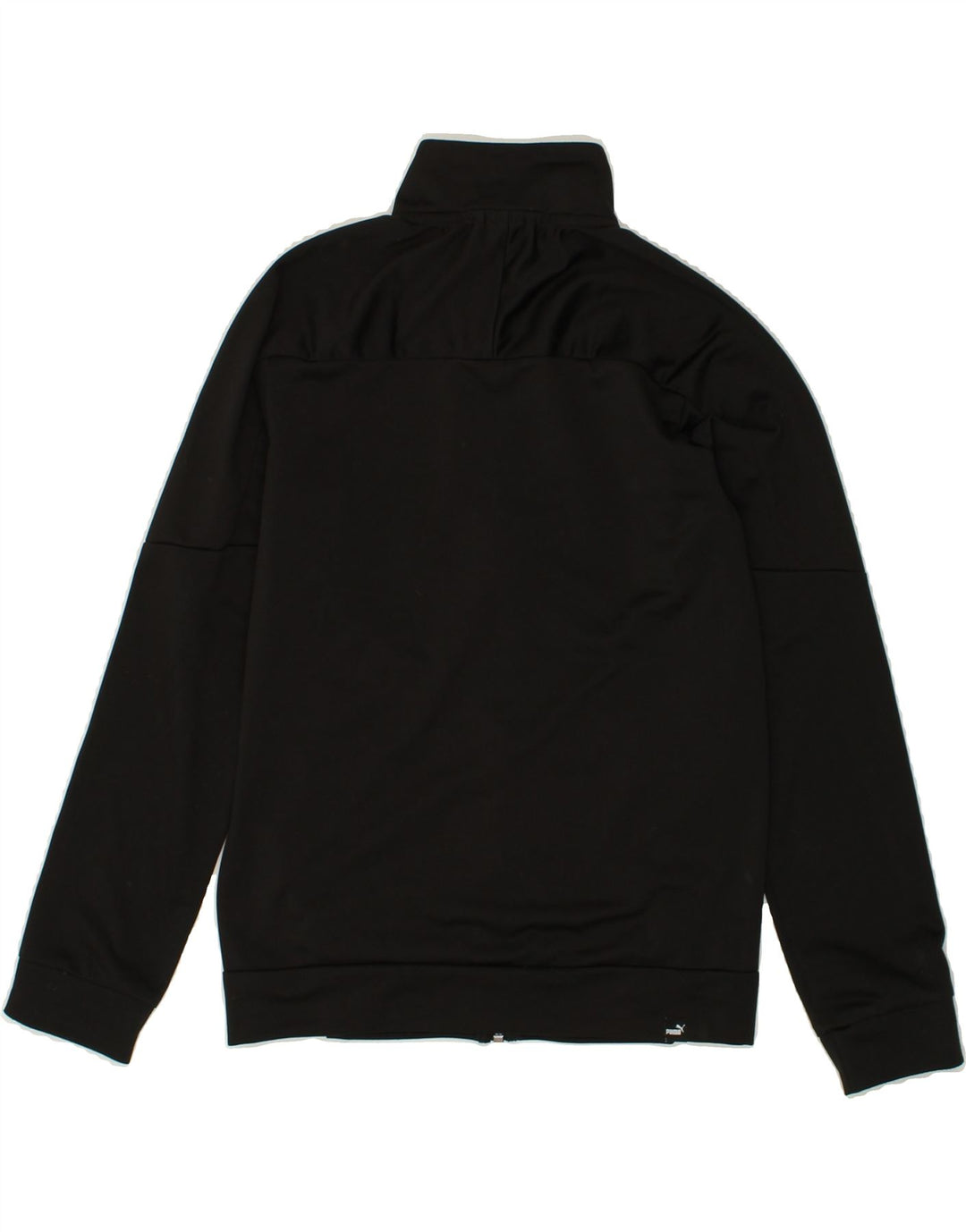 PUMA Boys Graphic Tracksuit Top Jacket 11-12 Years Black Polyester | Vintage Puma | Thrift | Second-Hand Puma | Used Clothing | Messina Hembry 