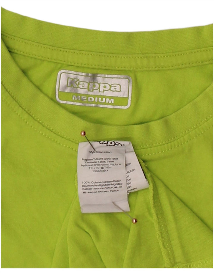 KAPPA Mens T-Shirt Top Medium Green Cotton