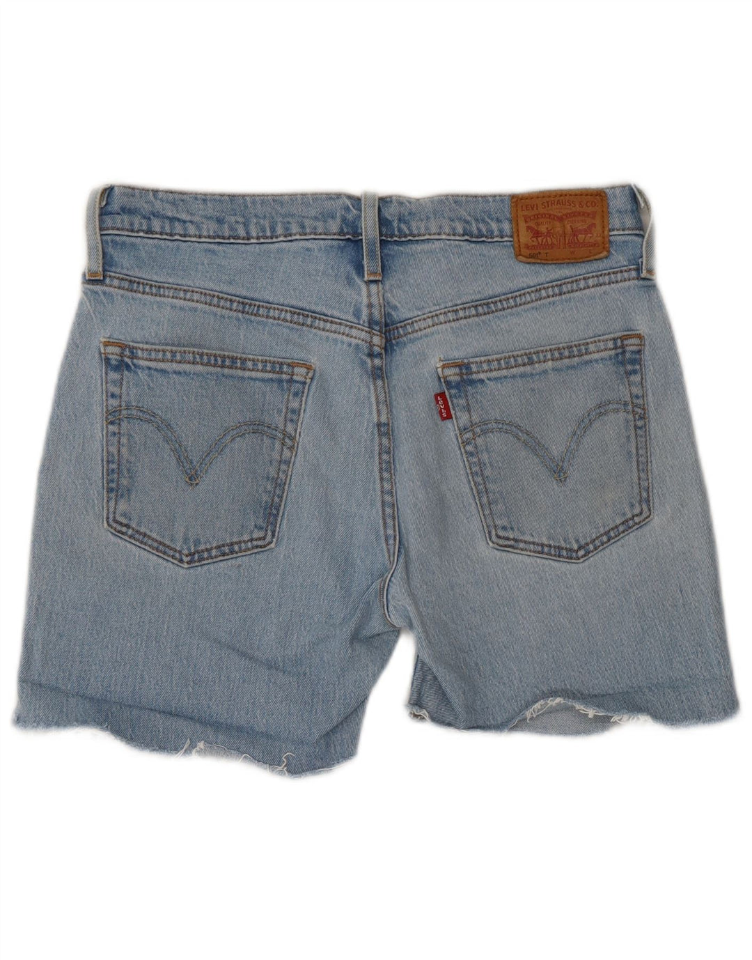 LEVI'S Womens 501 Denim Shorts W26 Small Blue Cotton
