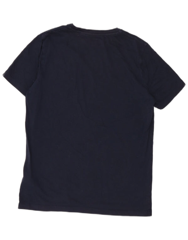 Jack Wills Boys Regular Graphic T-Shirt Top 14-15 Years Navy Blue Cotton