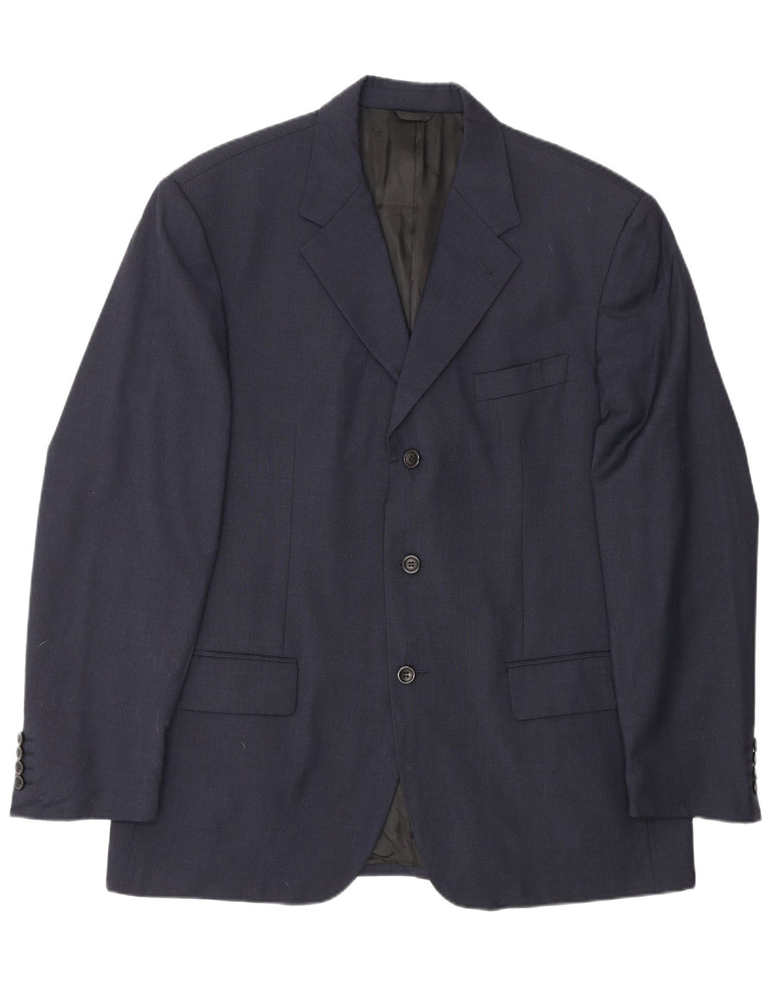 Giacca blazer a 3 bottoni da uomo Brooksfield IT 54 2XL Lana blu navy