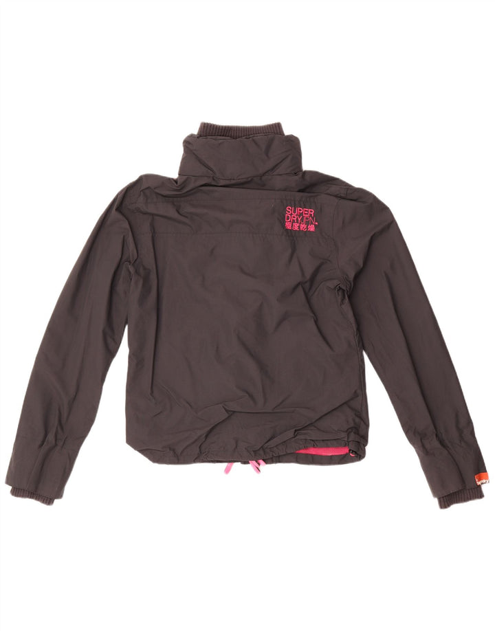 Superdry Womens The Windcheater Windbreaker Jacket UK 16 Large Black