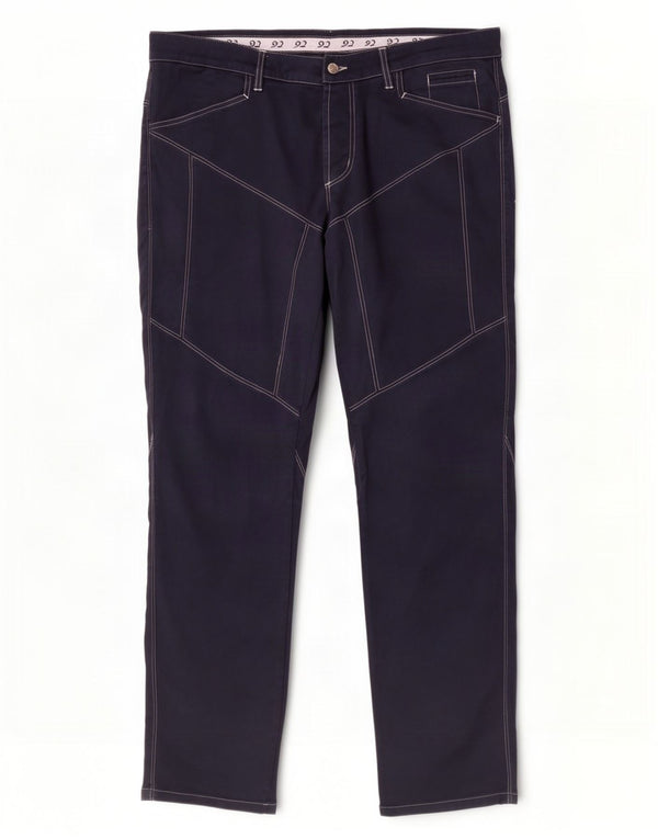 Pantaloni casual da uomo 9.2 di Carlo Chionna IT 50 Large W36 L34 Blu navy